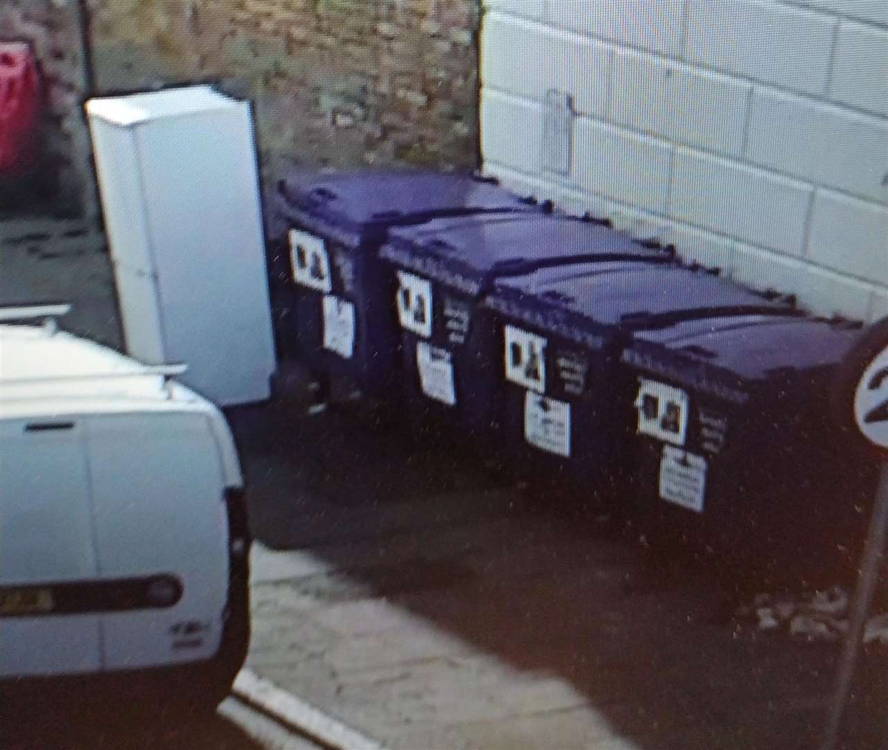 The dumped fridge was caught on CCTV in Athelstan Road, Margate. Picture: TDC