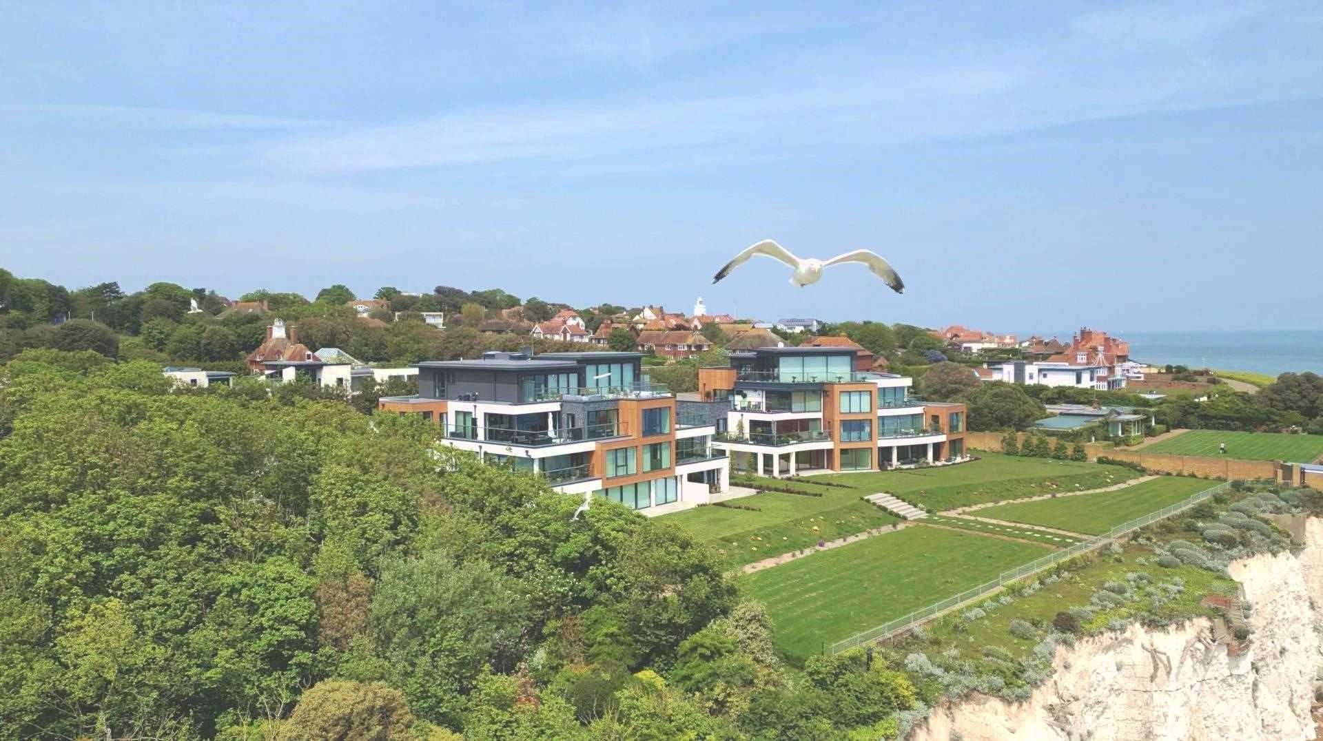 It has three bedrooms, a high-spec kitchen and views over the Thanet coast. Picture: Homeland Estates