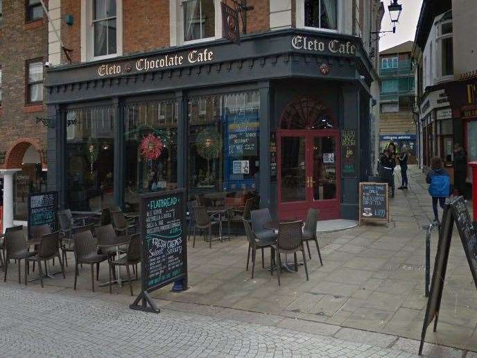 The Eleto Chocolate Cafe store in Folkestone has closed its doors for the final time. Picture: Google